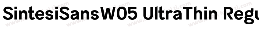 SintesiSansW05 UltraThin Regular字体转换